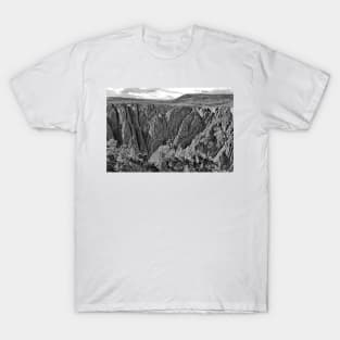 Black Canyon of the Gunnison 4 BW T-Shirt